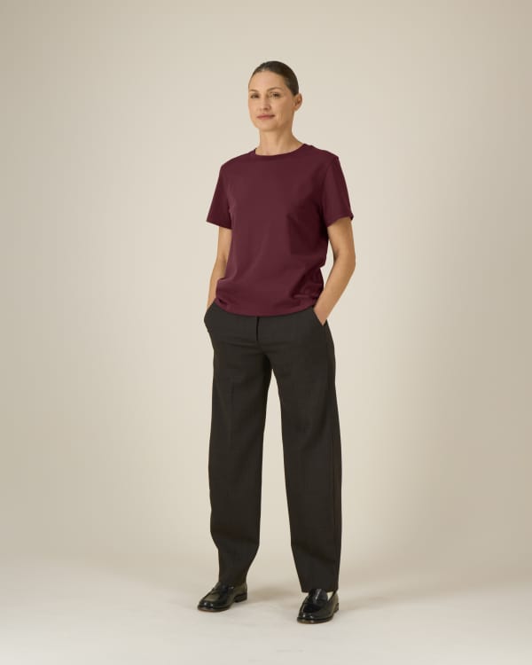 STELLA MUSER - BURGUNDY - TEE-SHIRTS SHORT SLEEVES - WOMEN