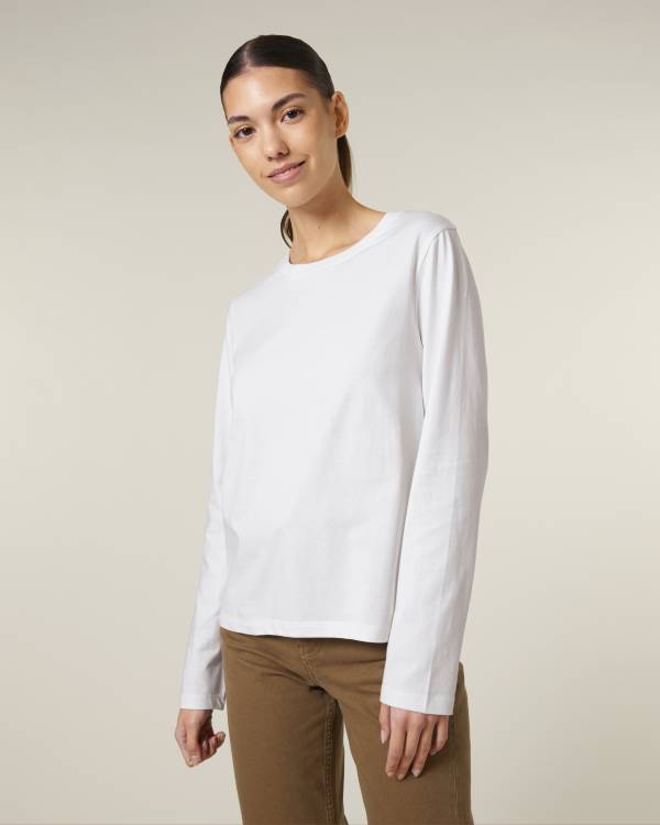 STELLA MUSER LONG SLEEVE - WHITE - TEE-SHIRTS LONG SLEEVES - WOMEN