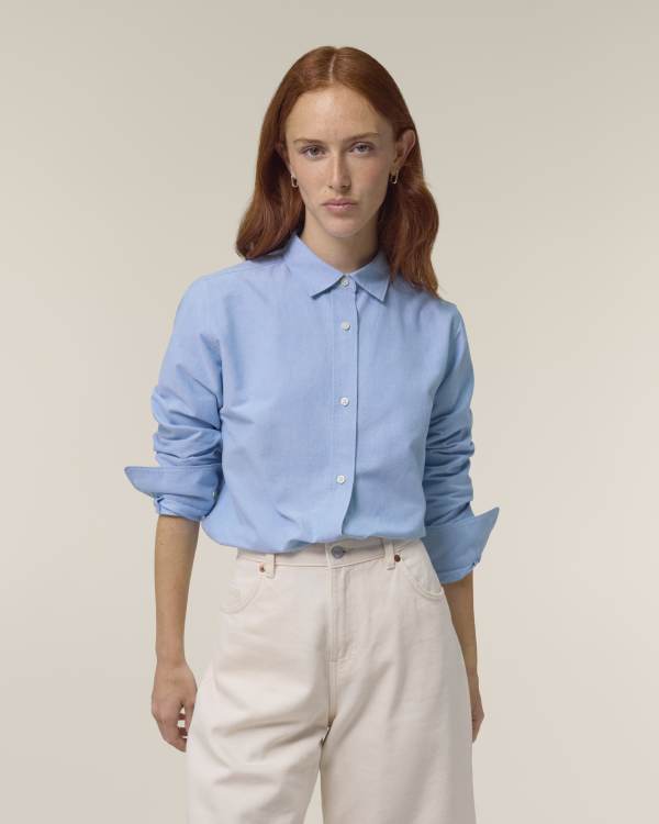 STELLA OXFORD SHIRT - BLUE OXFORD - SHIRTS NON DENIM - VROUWEN