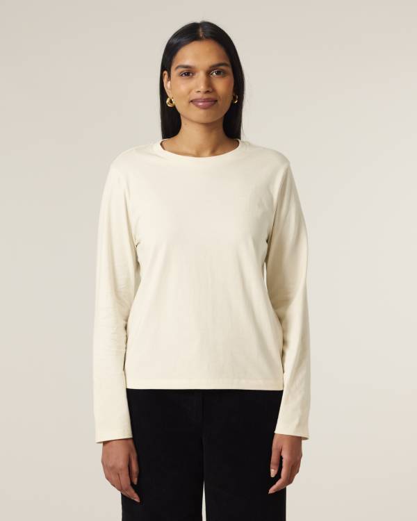 STELLA MUSER LONG SLEEVE - NATURAL RAW - TEE-SHIRTS LONG SLEEVES - WOMEN