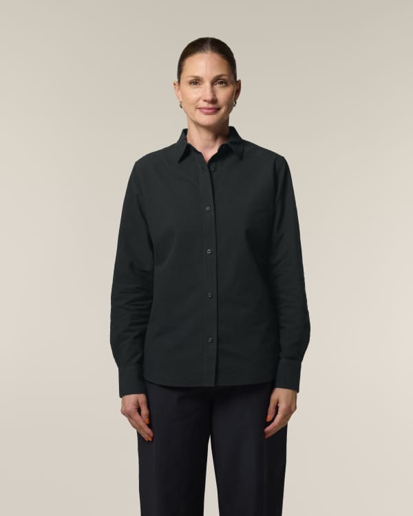 STELLA OXFORD SHIRT - BLACK - SHIRTS NON DENIM - VROUWEN