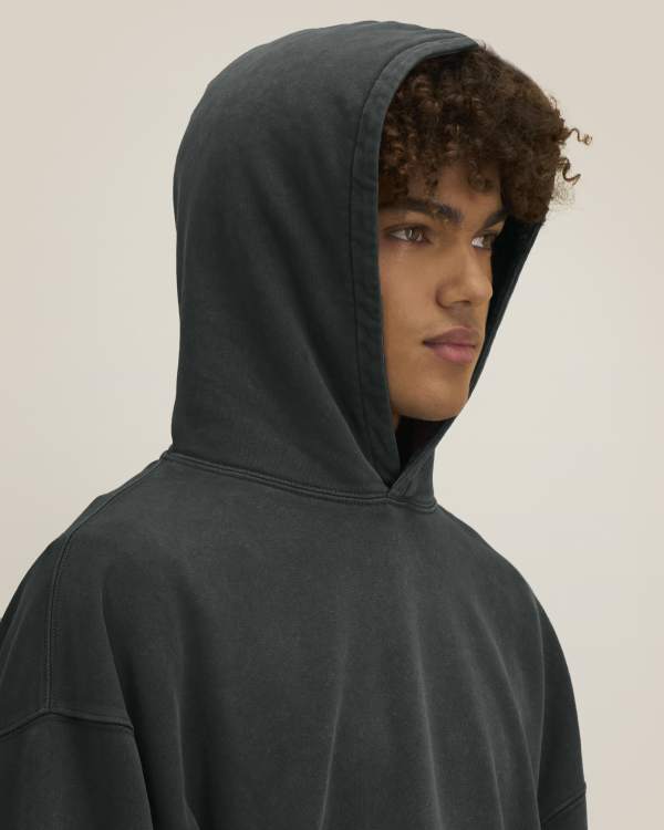 CHASER VINTAGE - G. DYED BLACK ROCK - SWEATSHIRTS HOODIE - UNISEX