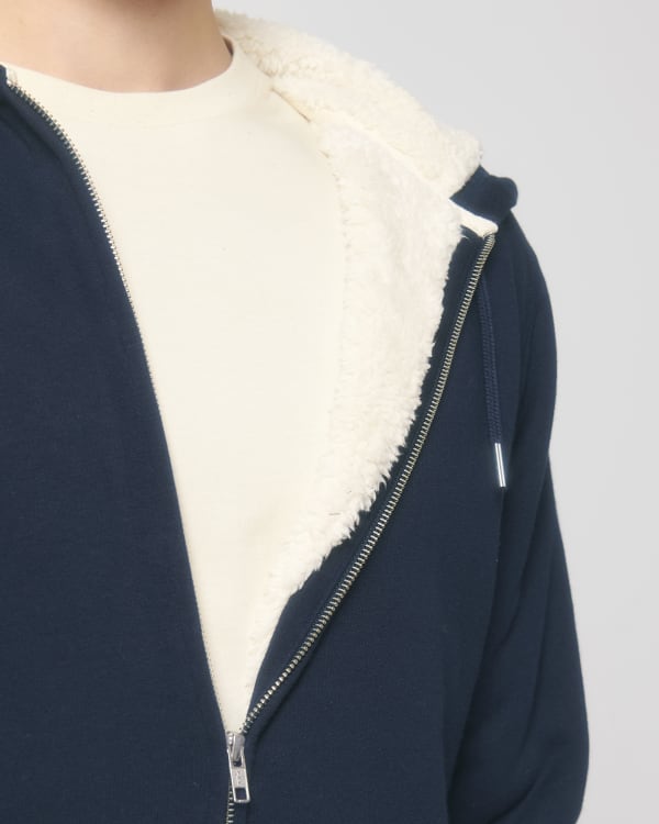 HYGGER SHERPA - FRENCH NAVY - SWEATSHIRTS JACKET - UNISEXO