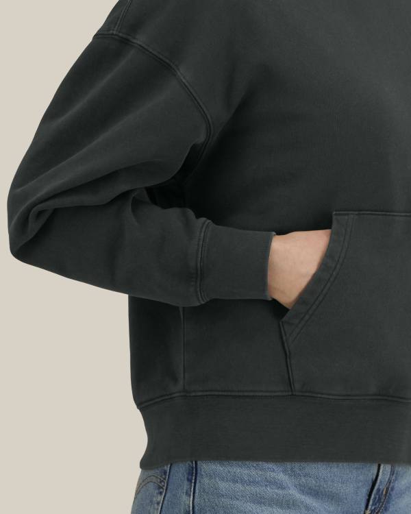 CHASER VINTAGE - G. DYED BLACK ROCK - SWEATSHIRTS HOODIE - UNISEX