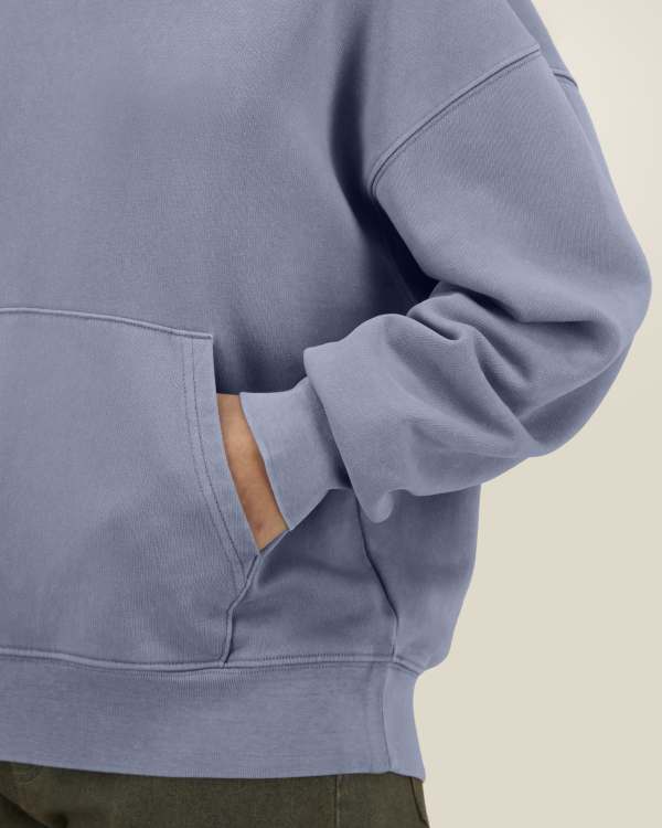 CHASER VINTAGE - G. DYED BLUE GREY - SWEATSHIRTS HOODIE - UNISEX