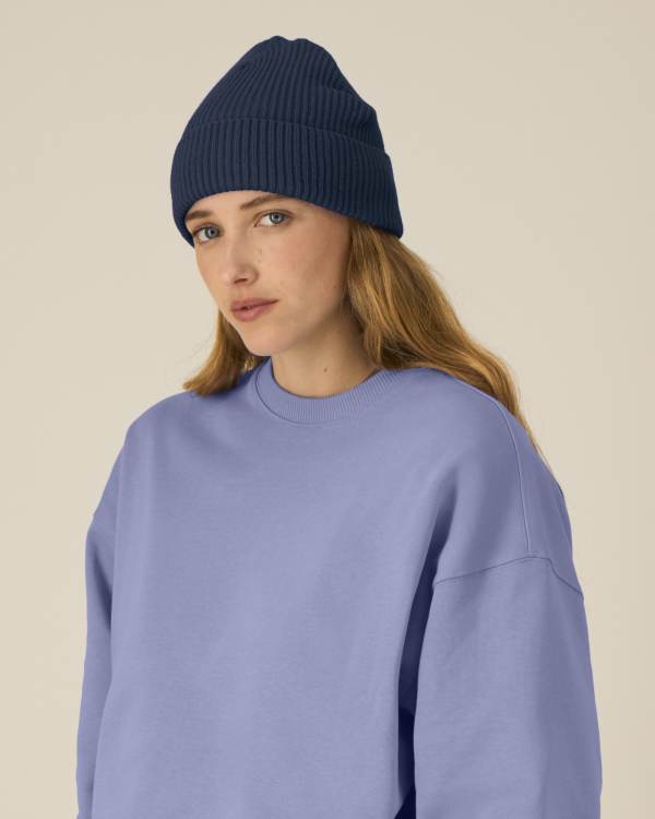 FISHERMAN BEANIE - FRENCH NAVY - HEADWEAR BEANIE - UNISEKS