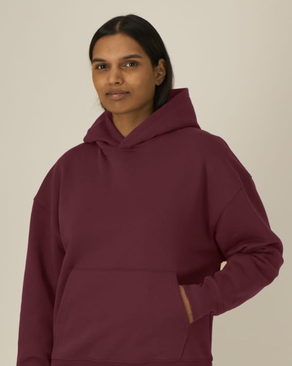 CHASER - BURGUNDY - SWEATSHIRTS HOODIE - UNISEXO