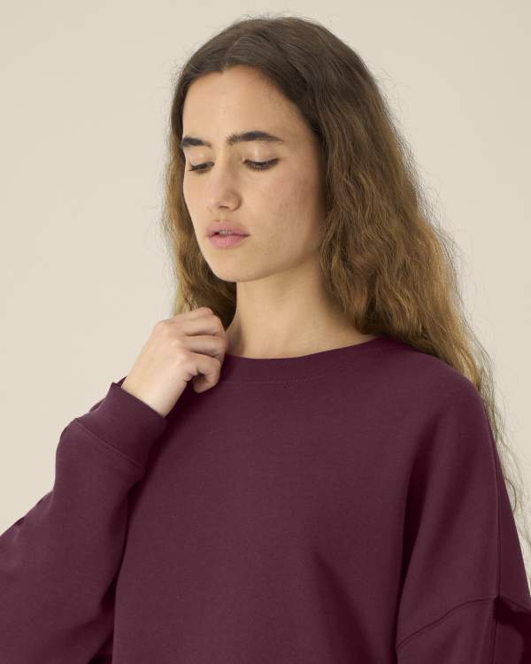 STELLA LIANNA - DEEP PLUM - SWEATSHIRTS CREWNECK - VROUWEN