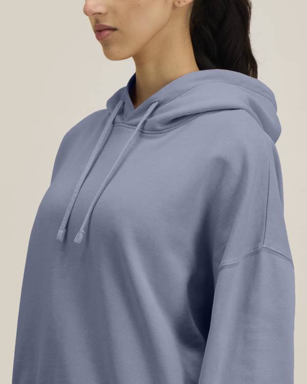 STELLA NORA VINTAGE - G. DYED BLUE GREY - SWEATSHIRTS HOODIE - WOMEN