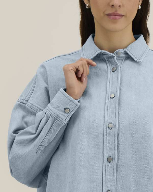 STELLA EMBER - LIGHT WASH - SHIRTS DENIM - VROUWEN