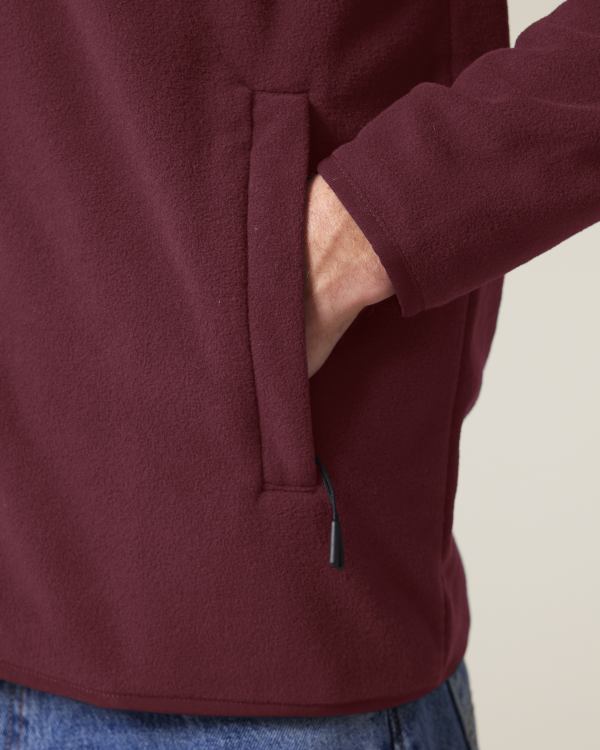 STANLEY GUIDER - BURGUNDY - JACKETS FLEECE - MÄNNER