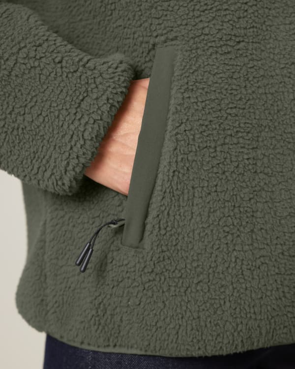 BROOKER - KHAKI - JACKETS SHERPA - UNISEX