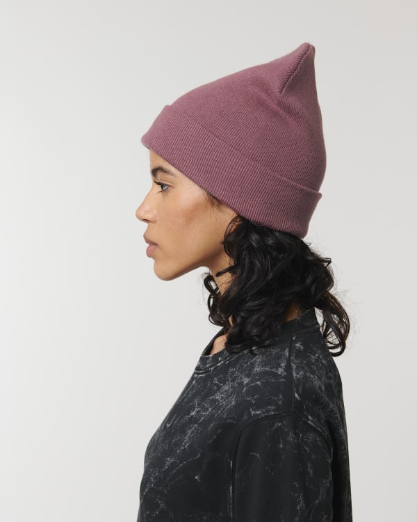 RIB BEANIE - HIBISCUS ROSE - HEADWEAR BEANIE - UNISEX