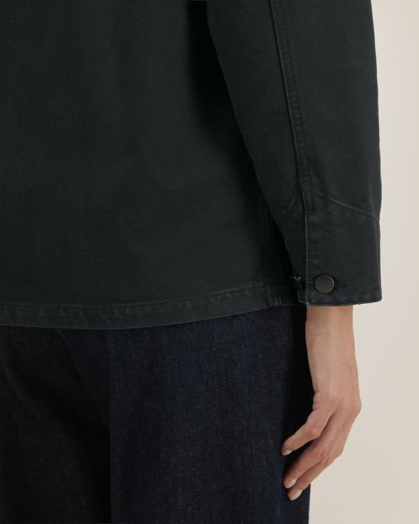 CHORE JACKET - G. DYED BLACK - JACKETS OVERSHIRT - UNISEX
