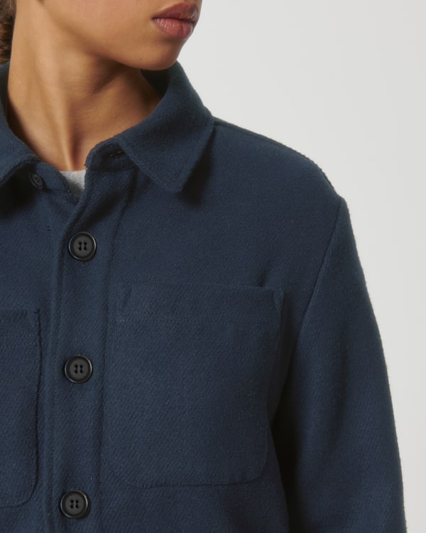 RIVER - FRENCH NAVY - JACKETS OVERSHIRT - UNISEX