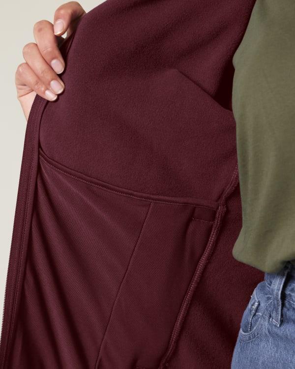 STELLA GUIDER - BURGUNDY - JACKETS FLEECE - WOMEN