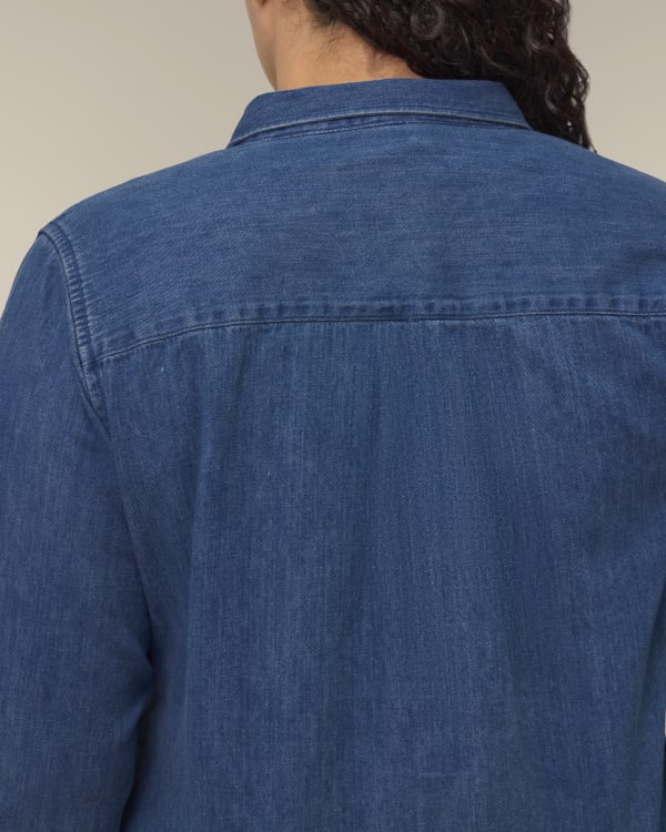 STELLA DENIM SHIRT - MID WASH - SHIRTS DENIM - MUJERES
