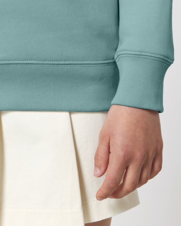 MINI CHANGER 2.0 - TEAL MONSTERA - SWEATSHIRTS CREWNECK - NIÑOS/NIÑAS