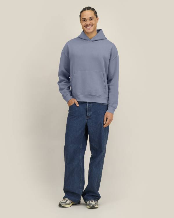 CHASER VINTAGE - G. DYED BLUE GREY - SWEATSHIRTS HOODIE - UNISEX