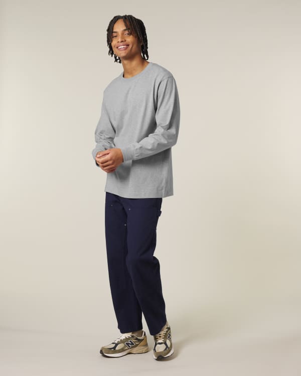 FREESTYLER LONG SLEEVE - HEATHER GREY - TEE-SHIRTS LONG SLEEVES - UNISEX