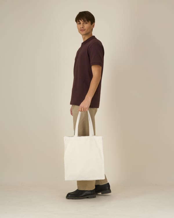 MID TOTE BAG - NATURAL RAW - BAGS TOTE - UNISEX