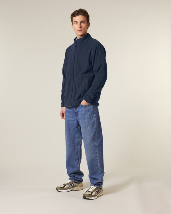 STANLEY GUIDER - FRENCH NAVY - JACKETS FLEECE - MÄNNER