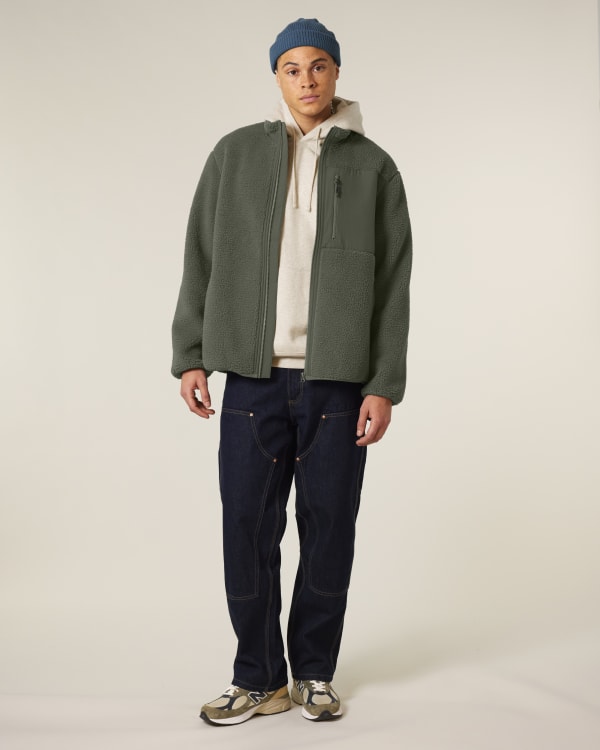 BROOKER - KHAKI - JACKETS SHERPA - UNISEX