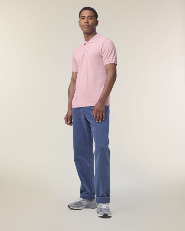 STANLEY COASTER - COTTON PINK - POLOS SHORT SLEEVES - HOMMES