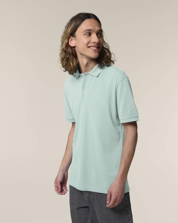 STANLEY COASTER - CARIBBEAN BLUE - POLOS SHORT SLEEVES - HOMMES