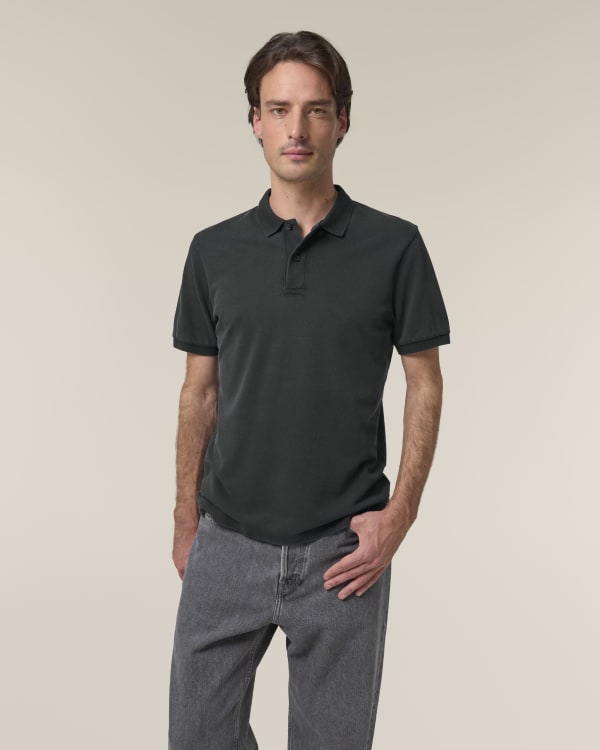 COASTER VINTAGE - G. DYED BLACK ROCK - POLOS SHORT SLEEVES - UNISEX