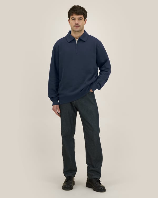 PROPER - FRENCH NAVY - SWEATSHIRTS CREWNECK - UNISEXE