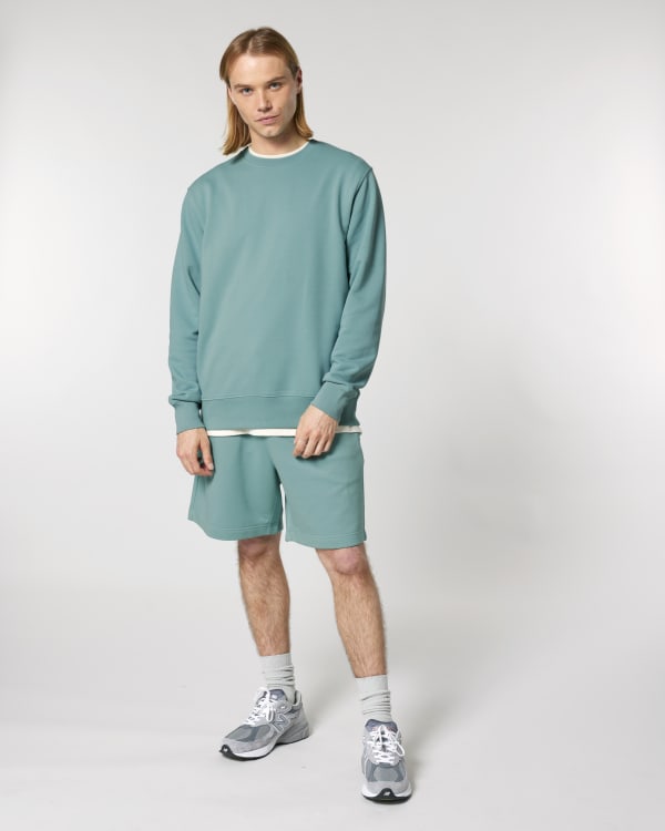 MATCHER - TEAL MONSTERA - SWEATSHIRTS CREWNECK - UNISEX