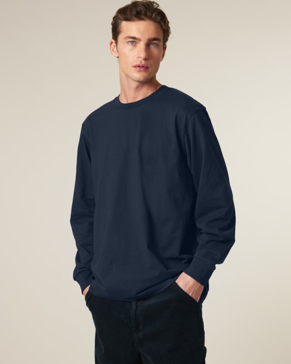 FREESTYLER LONG SLEEVE - FRENCH NAVY - TEE-SHIRTS LONG SLEEVES - UNISEKS