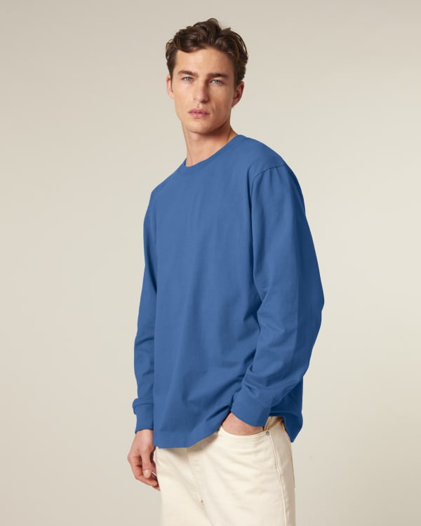 FREESTYLER LONG SLEEVE - MINDFUL BLUE - TEE-SHIRTS LONG SLEEVES - UNISEKS