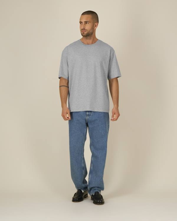 BREEZER - HEATHER GREY - TEE-SHIRTS SHORT SLEEVES - UNISEX