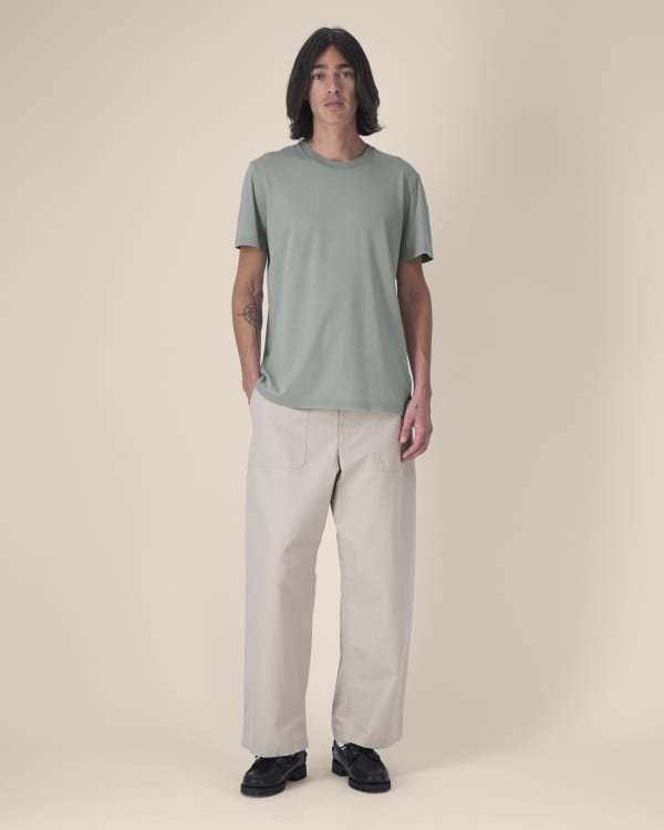 CRAFTER VINTAGE - G. DYED MISTY GREY - TEE-SHIRTS SHORT SLEEVES - UNISEKS