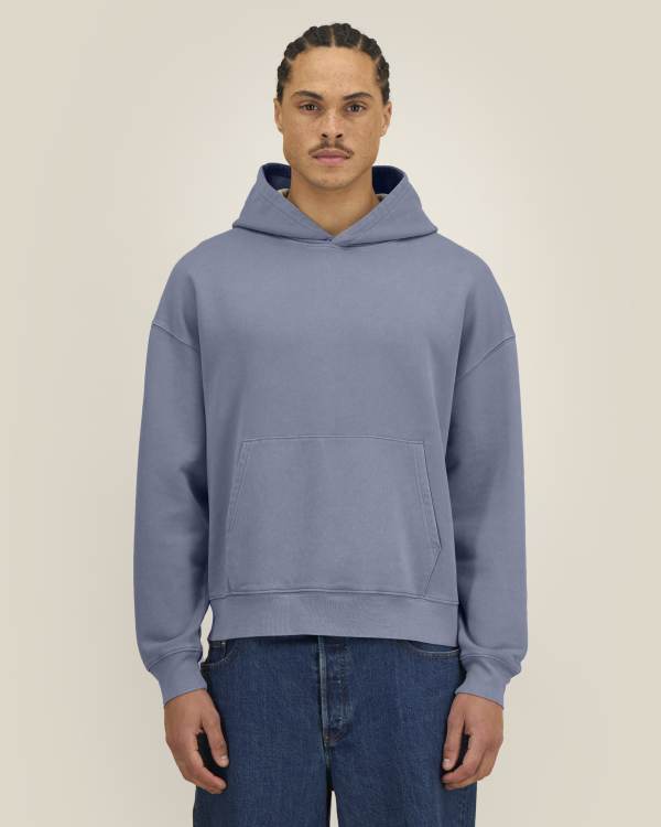 CHASER VINTAGE - G. DYED BLUE GREY - SWEATSHIRTS HOODIE - UNISEX
