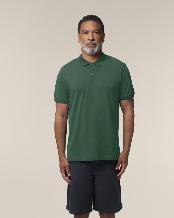 STANLEY COASTER - BOTTLE GREEN - POLOS SHORT SLEEVES - HOMMES