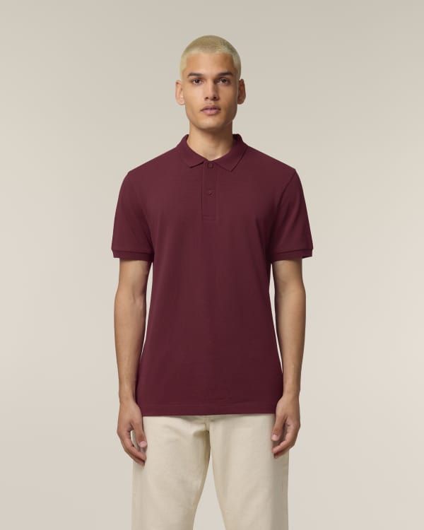 STANLEY COASTER - BURGUNDY - POLOS SHORT SLEEVES - HOMMES