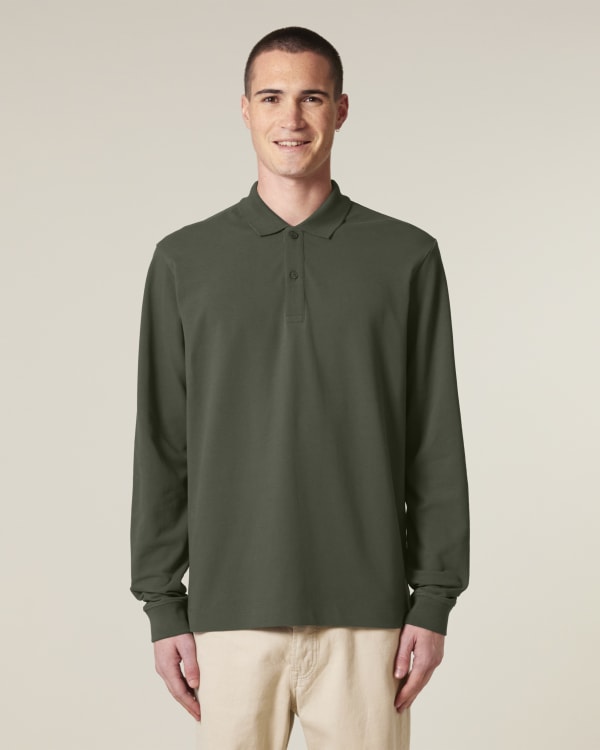 PREPSTER 2.0 LONG SLEEVE - KHAKI - POLOS LONG SLEEVES - UNISEXE