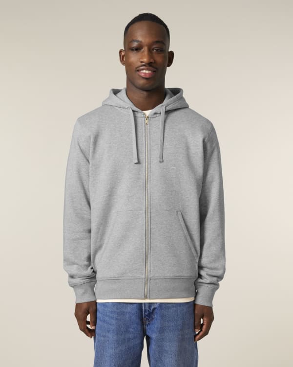 MIXER - HEATHER GREY - SWEATSHIRTS JACKET - UNISEXE