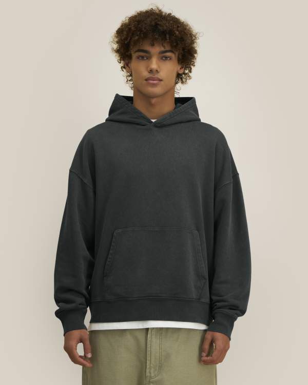 CHASER VINTAGE - G. DYED BLACK ROCK - SWEATSHIRTS HOODIE - UNISEX