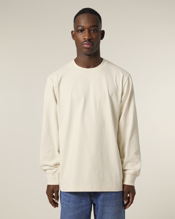 FREESTYLER LONG SLEEVE - NATURAL RAW - TEE-SHIRTS LONG SLEEVES - UNISEKS