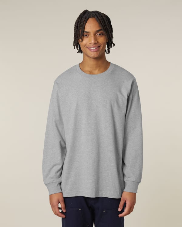 FREESTYLER LONG SLEEVE - HEATHER GREY - TEE-SHIRTS LONG SLEEVES - UNISEKS