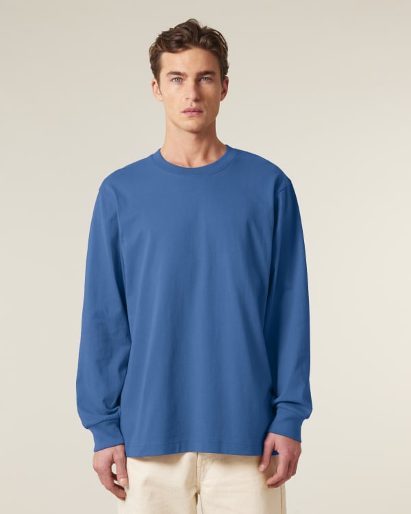 FREESTYLER LONG SLEEVE - MINDFUL BLUE - TEE-SHIRTS LONG SLEEVES - UNISEKS