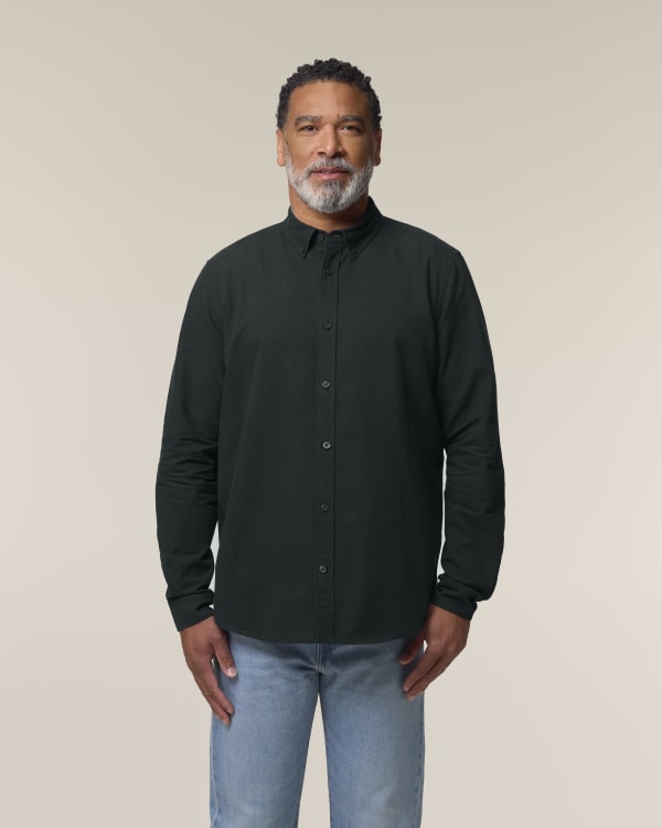 STANLEY OXFORD SHIRT - BLACK - SHIRTS NON DENIM - MEN