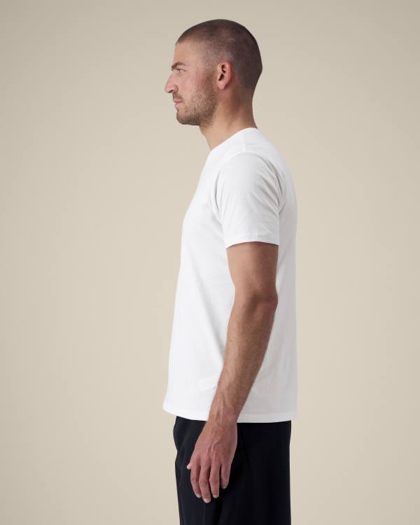 STANLEY PRESENTER - WHITE - TEE-SHIRTS SHORT SLEEVES - MANNEN