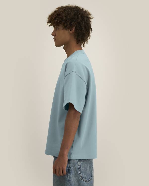 HAZENER - PEBBLE BLUE - TEE-SHIRTS SHORT SLEEVES - UNISEXE