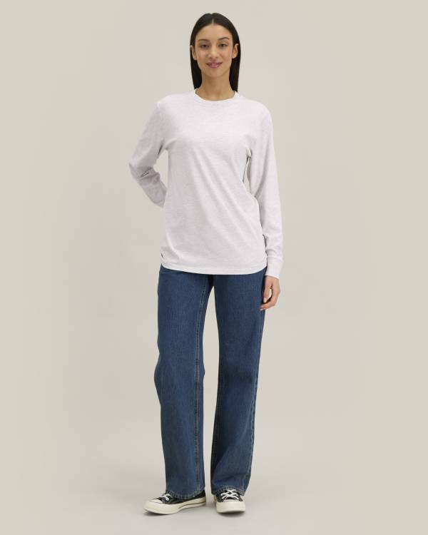 CREATOR 2.0 LONG SLEEVE - COOL HEATHER GREY - TEE-SHIRTS LONG SLEEVES - UNISEX