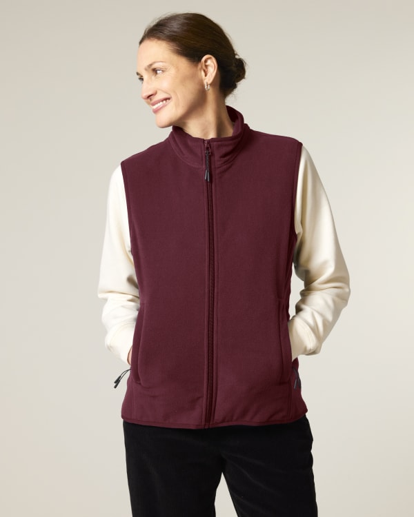 STELLA QUESTER - BURGUNDY - JACKETS FLEECE - FRAUEN